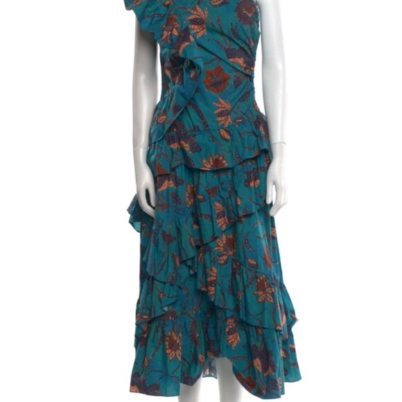 NWOT ULLA JOHNSON Ondine Dress in Lagoon XS $695 - Picture 12 of 12